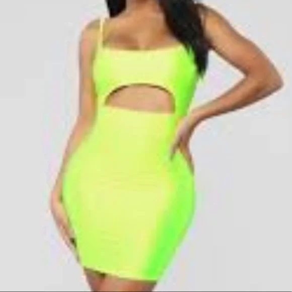 Fashion Nova | Dresses | Neon Mini Dress | Poshmark